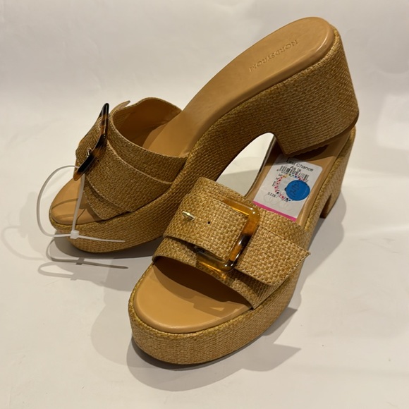 Nordstrom NWT Wedges Slices with bucket flaw - Picture 3 of 6